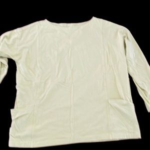 Eileen Fisher Stretchy Cotton / Spandex Lt.‎ lime Green shirt - small / Petite
